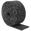 vidaXL Gumi granulate tekercs Fekete 1000 x 10 x 0,8 cm Gumi