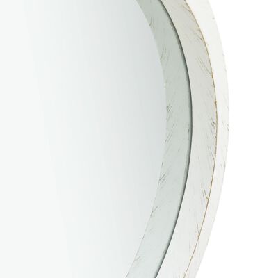 vidaXL fehér fali tükör pánttal 40 cm
