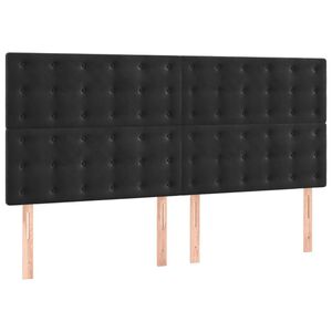 vidaXL fekete b&aacute;rsony fejt&aacute;mla 180x5x118/128 cm