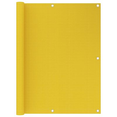 vidaXL sárga HDPE erkélytakaró 120 x 500 cm
