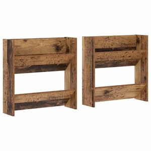 vidaXL Cipőszekr&eacute;ny 2 db 60 x 18 x 60 cm Szerelt Fa Antik Fa