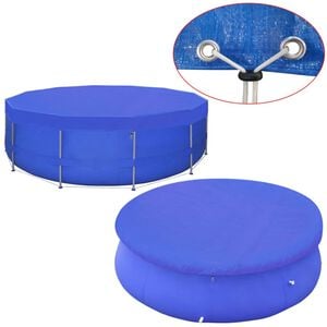 vidaXL 460 cm, 90 g/m&sup2; k&ouml;r alak&uacute; PE medencetakar&oacute;