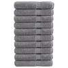 vidaXL 10 db pr&eacute;mium SOLUND t&ouml;r&ouml;lk&ouml;ző sz&uuml;rke 100 x 200 cm 600 g/m&sup2;