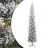 vidaXL Mű kar&aacute;csonyfa 300 LED-del Z&ouml;ld 300 cm PVC, ac&eacute;l &eacute;s műanyag