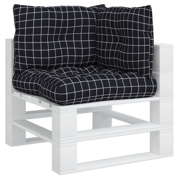 vidaXL 3 db fekete kock&aacute;s oxford sz&ouml;vet raklapp&aacute;rna