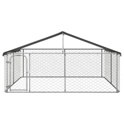 vidaXL kültéri kutyakennel tetővel 300 x 300 x 150 cm