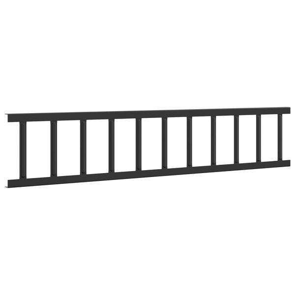 vidaXL Tető havaz&aacute;sv&eacute;dő Fekete 300 x 2,5 x 20 cm Ac&eacute;l