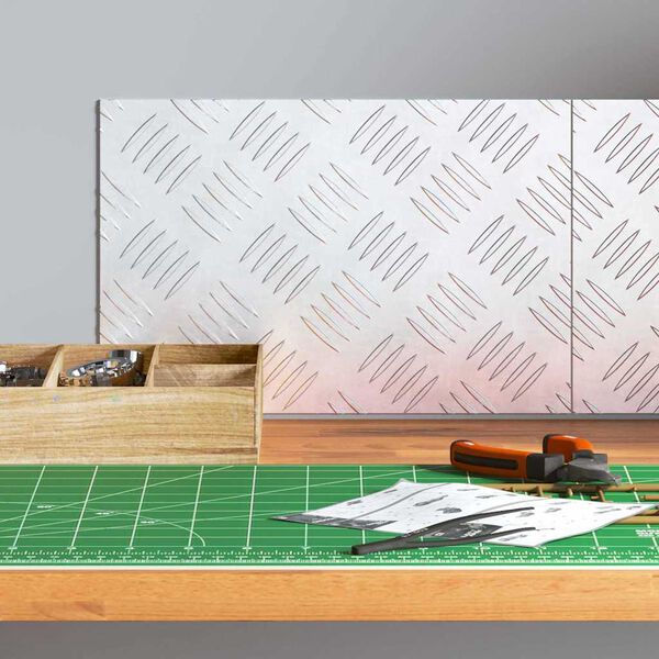 vidaXL Rácsos lemezek 2 pcs Ezüst 30 x 20 cm Alumínium