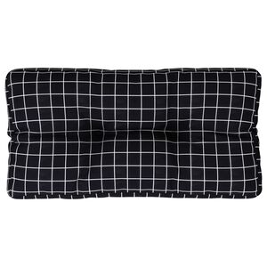 vidaXL fekete kock&aacute;s sz&ouml;vet raklapp&aacute;rna 80x40x12 cm