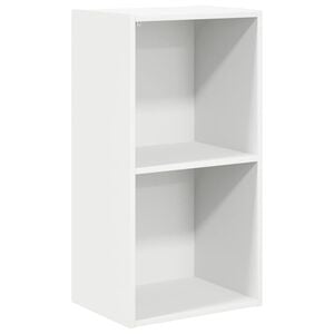 vidaXL feh&eacute;r szerelt fa k&ouml;nyvespolc 40x30x76,5 cm