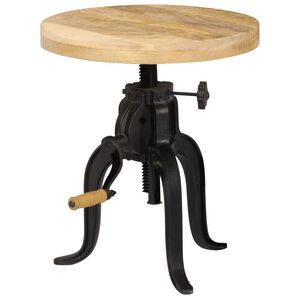 vidaXL t&ouml;m&ouml;r mang&oacute;fa &eacute;s &ouml;nt&ouml;ttvas kisasztal 45 x (45-62) cm