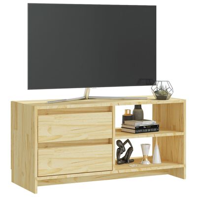 vidaXL tömör fenyőfa TV-szekrény 80 x 31 x 39 cm