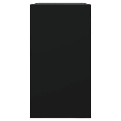 vidaXL fekete szerelt fa cipőszekrény 80 x 34 x 63 cm