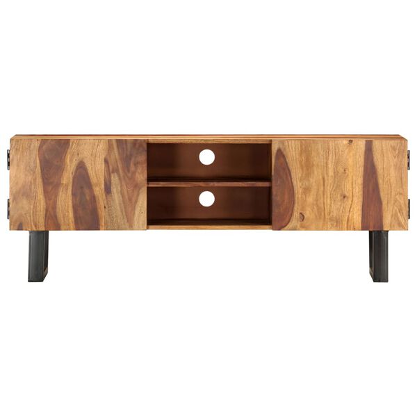 vidaXL tömör akácfából TV-szekrény 130 x 30 x 47 cm