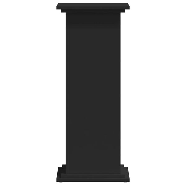 vidaXL fekete szerelt fa n&ouml;v&eacute;ny&aacute;llv&aacute;ny 33 x 33 x 80 cm