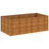 vidaXL corten ac&eacute;l kerti magas&aacute;gy&aacute;s 196 x 100 x 69 cm