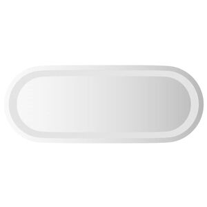 vidaXL ov&aacute;lis LED-es f&uuml;rdőszobai t&uuml;k&ouml;r 50 x 20 cm