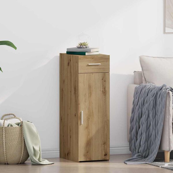 vidaXL Sz&eacute;f fi&oacute;kkal Artisan t&ouml;lgy 30 x 42,5 x 93 cm