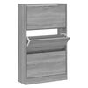 vidaXL sz&uuml;rke sonoma sz&iacute;nű szerelt fa cipősszekr&eacute;ny 63x24x103 cm