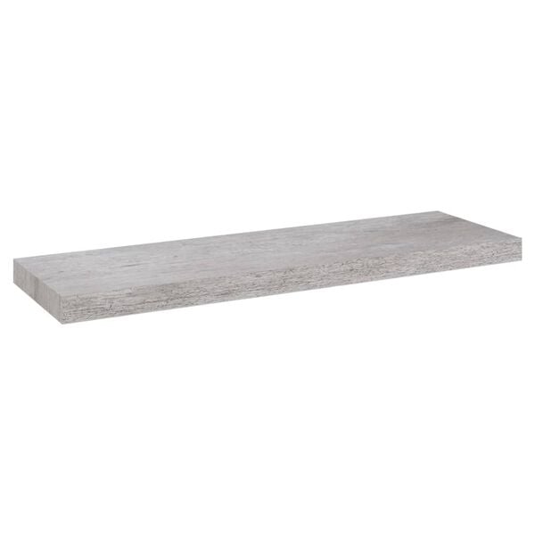 vidaXL 2 db betonszürke MDF lebegő fali polc 80 x 23,5 x 3,8 cm