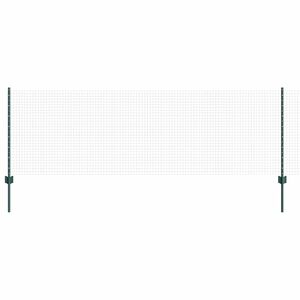 vidaXL Hegesztett dr&oacute;tker&iacute;t&eacute;s oszlopokkal 50 x 0,8 m Z&ouml;ld H&aacute;l&oacute;