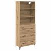 vidaXL Magasfi&uacute; Artisan t&ouml;lgy 69,5 x 34 x 180 cm Faanyag