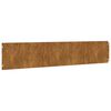 vidaXL 10 db rugalmas corten ac&eacute;l gyepszeg&eacute;ly 20 x 103 cm