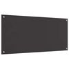vidaXL Konyhai splashback Sötétszürke 110 x 50 x 0,6 cm edzett üveg