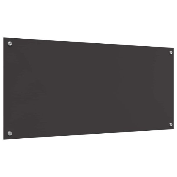 vidaXL Konyhai splashback Sötétszürke 110 x 50 x 0,6 cm edzett üveg