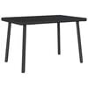 vidaXL t&eacute;glalap fekete polyrattan kerti doh&aacute;nyz&oacute;asztal 60x40x37cm