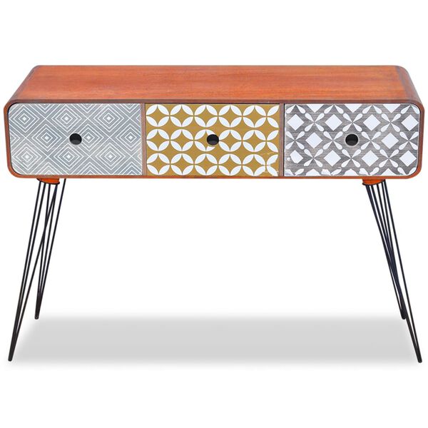 vidaXL 3 fiókos barna tálalóasztal