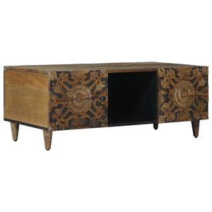 vidaXL Doh&aacute;nyz&oacute;asztal Barna 100 x 54 x 40 cm T&ouml;m&ouml;r Mang&oacute;f&aacute;t