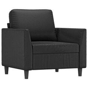 vidaXL fekete műbőr kanap&eacute;fotel 60 cm