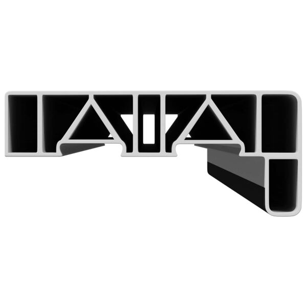 vidaXL Ablakp&aacute;rk&aacute;ny Antracit f&aacute;s mint&aacute;val 80 x 15 x 4,5 cm PVC