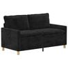 vidaXL Kanap&eacute; Fekete 156 x 81 x 87,5 cm Poli&eacute;szter