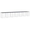 vidaXL antracitsz&uuml;rke horganyzott ac&eacute;l ty&uacute;kketrec tetővel 603x98x90 cm