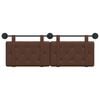 vidaXL Fali Fejt&aacute;mla Falra szerelhető Barna 130 x 55 x 5 cm Műbőr
