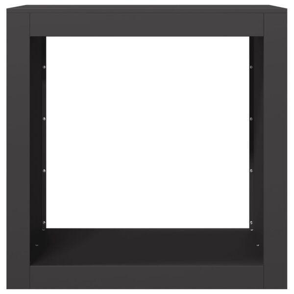 vidaXL fekete ac&eacute;l tűzifat&aacute;rol&oacute; 60 x 40 x 60 cm