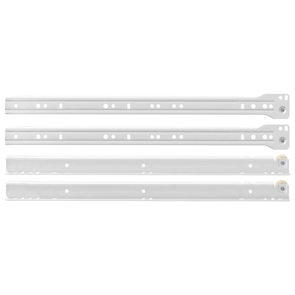 vidaXL Fi&oacute;k cs&uacute;sz&oacute; 2 pcs Feh&eacute;r 400 mm Ac&eacute;l