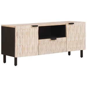 vidaXL TV szekr&eacute;ny fi&oacute;kkal Feh&eacute;r mosott fel&uuml;let 105 x 33 x 46 cm