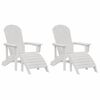 vidaXL Kerti Sz&eacute;k 2 pcs Feh&eacute;r 83 x 74 x 92 cm Polietil&eacute;n