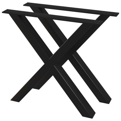 vidaXL 2 db X-alakú étkezőasztal láb 80 x 72 cm