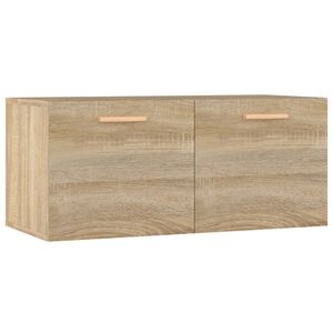 vidaXL sonoma t&ouml;lgy sz&iacute;nű szerelt fa faliszekr&eacute;ny 80 x 35 x 36,5 cm