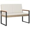 vidaXL Kerti pad 2 -Seater 107 x 61 x 80 cm polirattan N&eacute;gysz&ouml;gletes