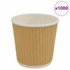 vidaXL 1000 db barna pap&iacute;r k&aacute;v&eacute;scs&eacute;sz&eacute;k 4oz 100ml