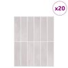 vidaXL T&eacute;glalap csempe 20 pcs B&eacute;zs 29 x 23 x 0,08 cm Poliuret&aacute;n &eacute;s PET