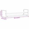 vidaXL Falpolc polcokkal 2 pcs Musta tammi 60 x 16 x 14 cm Faanyag