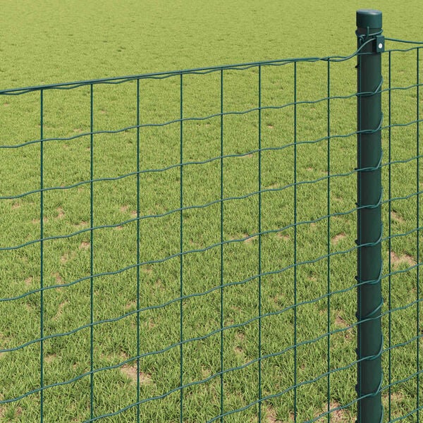 vidaXL Eur&oacute;pai Ker&iacute;t&eacute;s Z&ouml;ld 1,5 x 10 m PVC-bevonat&uacute; vas