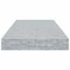 vidaXL 4 db betonsz&uuml;rke MDF lebegő fali polc 50 x 23 x 3,8 cm