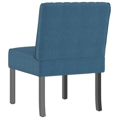 vidaXL kék bársony szék